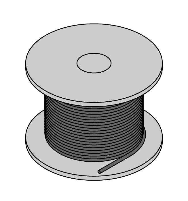CABLE8X0.25-SH-PUR-BK-100M/TXL