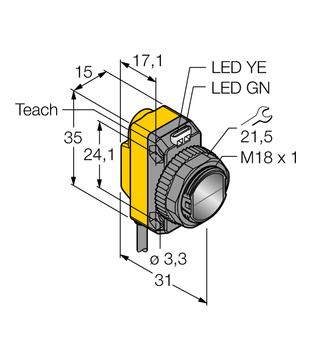 QS18EN6CV15 W/30