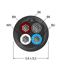 Thumbnail for CABLE4X0.34-SH-PVC-BK-500M/TEL