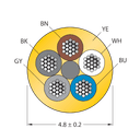 CABLE5X0.34-XX-PVC-YE-100M/TEY