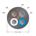 CABLE4X0.34-XX-PUR-BK-100M/TXL