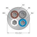 CABLE4X0.34-XX-PUR-GY-500M/TXG