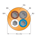CABLE4X0.34-XX-PUR-OG-500M/TXO