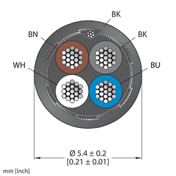 Thumbnail for CABLE4X0.34-SH-PVC-BK-100M/TEL