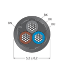 CABLE3X0.34-SH-PUR-BK-250M/TXL