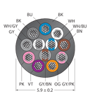 CABLE12X0.14-XX-PVC-BK-100M/TEL