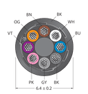 CABLE8X0.25-SH-PVC-BK-500M/TEL