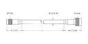T-UHF-CBL-RG213-RPTNC-2-N-M