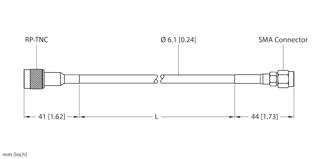TN-UHF-CBL-HF240-RPTNC-6-SMA