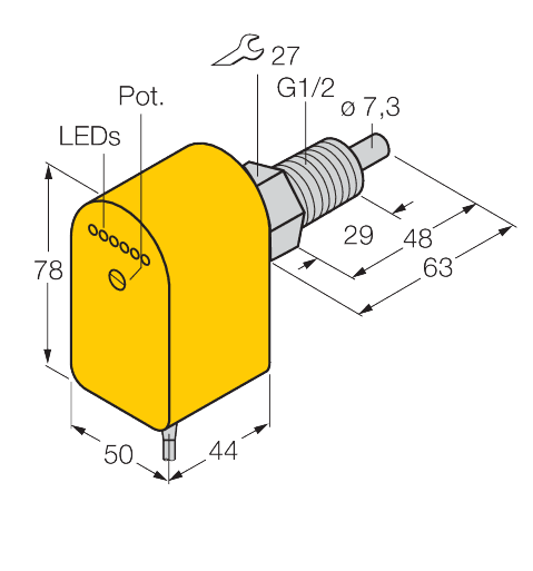 FCS-GL1/2A4P-VRX/24VDC 5M